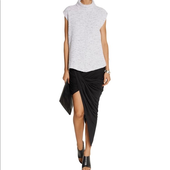 Helmut Lang Dresses & Skirts - Helmut Lang Jersey Knit Asymmetrical Skirt